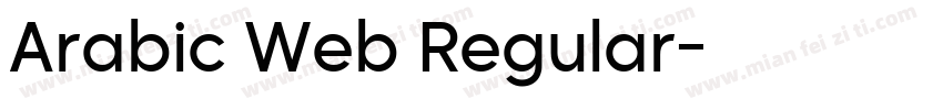 Arabic Web Regular字体转换